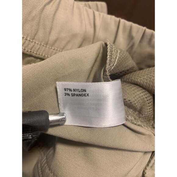 Duluth Cargo Snap Tab Capri Nylon Spandex Pants 22W X 31 Tan - Picture 8 of 8